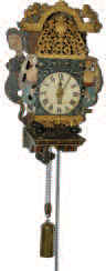 Dutch Friesland Stoelkolk wall clock, ca 1725 to 1800. — Antique Clocks Price Guide