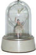 Junghans Novelty Clock, ca 1950. 6 inches high dome, 2 inches dial signed "Junghans" Germany. — Antique Clocks Price Guide