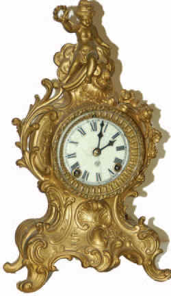 Ansonia Clock Co. metal case, "Cygnet", ca 1904. — Antique Clocks Price Guide