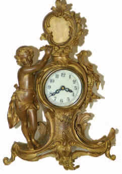 New Haven Clock Co. metal case, Plevna, ca 1900. — Antique Clocks Price Guide