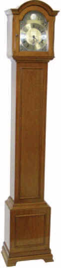 Elliott Clock Co., miniature grandfather's clock, ca. 1950. — Antique Clocks Price Guide
