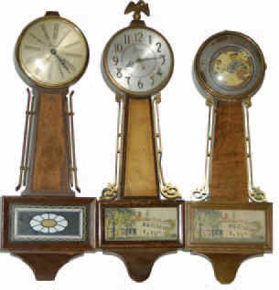 Three banjo's. — Antique Clocks Price Guide