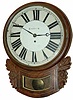 English short drop, 8 day time only, single fusee movement, ca1900. 19 inches mahogany case has not been cleaned or even dusted.