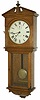 Seth Thomas wall clock, "Umbria", ca 1909. 40.5 inches case was made of old oak and is retaining its original finish with the exception of routine polishing.