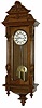 German 2 weight Vienna Regulator in a fairly rare size case, that is 41.75 inches high. The walnut case is excellent, has a carved top and carved sections on both half columns.