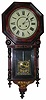 New Haven Clock Co. wall clock, ca. 1890.