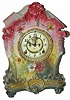 Ansonia Clock Company, "La Tosca", ca 1904. A Royal Bonn case with the usual German potters marks, to authenticate their work