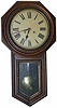 Ansonia Clock Co. hanging clock "Office Regulator", ca. 1901.