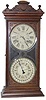 New Haven Clock Co. shelf double dial "Register", ca. 1880.