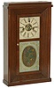 Rare miniature weight driven shelf clock by, "F.C.Andrews, Courtlandt St, NY", ca 1845-1850.