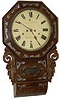 English double fusee wall clock, signed by the maker, Birmingham (England).