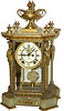 Ansonia Clock Co. crystal regulator, "Captain", ca 1905.