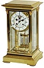 Musical crystal regulator, "L'Epee Liberty Clock, Franklin Mint, No. 0163".