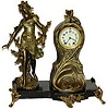 Seth Thomas and Sons, statue clock, "Inspiration", ca 1853- 1875. Made in the USA the movements were copied from the French, the castings were done in New York and covered with gilt.