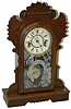 Waterbury Clock Company, miniature walnut parlor clock, the "Corona", ca 1890.