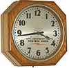 Self Winding Clock Co. octagon case gallery clock.