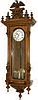 Grand Sonnerie Vienna Regulator, Ca about 1885, chimes each 15 minutes and reports the hour, either the one just past or the one coming up, depending on how you set the movement.