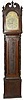 Kentucky tall clock case with a Luman Watson wood movement, ca 1820.