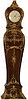 French gesso tall clock, standing 7 feet, 8 inches, ca 1870-1880.
