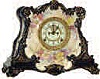 Ansonia Clock Co. Royal Bonn case, "La Drome", ca 1901.