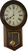 Welch, Spring Clock Co. round head wall clock, ca 1880.