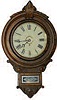 Wm. L. Gilbert wall clock, "Circle Drop", ca1900.