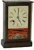 Cottage clock, "Henry Sperry and Co., New York", on the dial and the full label.