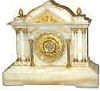 Ansonia Clock Co. marble cased clock, ca 1892.