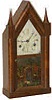 Smith and Goodrich, Bristol, Conn. double fusee, sharp Gothic clock, ca 1847-1851.