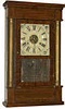 Seth Thomas 30 hour weight clock, rosewood and gilt columns, ca 1863.