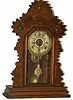 E. Ingraham walnut parlor clock, "Press", ca 1891.