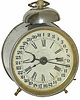 New Haven Clock Co. Calendar-Alarm Clock, called "Beacon Calendar", ca 1900.
