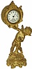 Novelty clock with a running one day movement.