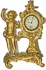 New Haven Clock Co. metal novelty clock, "Akron", ca1913.