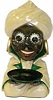 German Oswald Fakhier (Genie) novelty clock, ca. 1950.