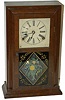 Miniature reverse OG shelf clock by Smith and Goodrich, ca 1847 - 1851, which were the only years this company was in business.