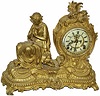 Ansonia Clock Co. seated figure clock, "Siren", ca 1890.