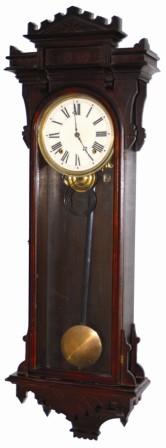 E. N. Welch Clock Co. hanging clock, "Simico", ca 1885. — Antique Clocks Price Guide