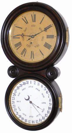 The E. Ingraham Company, Bristol, Conn., wall calendar named, "Ionic Calendar", ca 1886. — Antique Clocks Price Guide