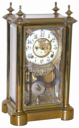 Ansonia Clock Co. crystal regulator, "Symbol Extra", ca 1894. — Antique Clocks Price Guide