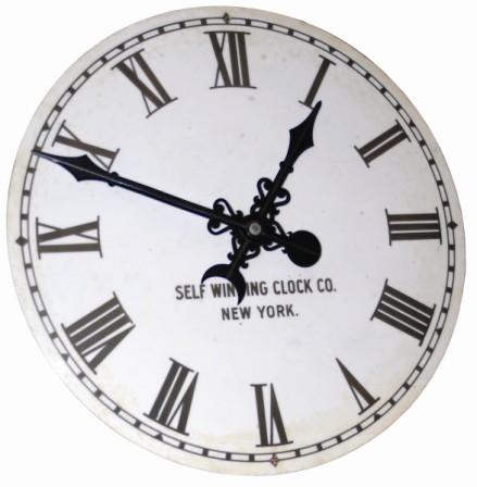 Self Winding Clock Co. "Marble Dial Clock", ca 1908. — Antique Clocks Price Guide