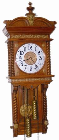 Ansonia Clock Co. hanging clock, "Niobe", ca 1904. — Antique Clocks Price Guide
