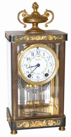 Seth Thomas Clock Co. crystal regulator, "Empire No. 5", ca 1907. — Antique Clocks Price Guide