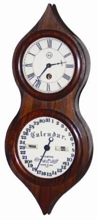 Miniature Seth Thomas "Office Calendar No. 3", or better known as the "Peanut". — Antique Clocks Price Guide