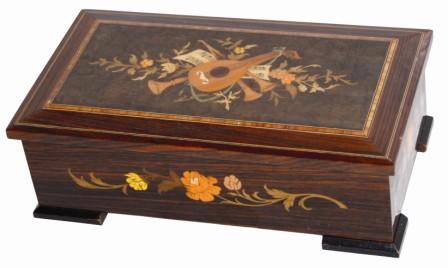 Modern disc music box, plays 4.5" metal discs. — Antique Clocks Price Guide