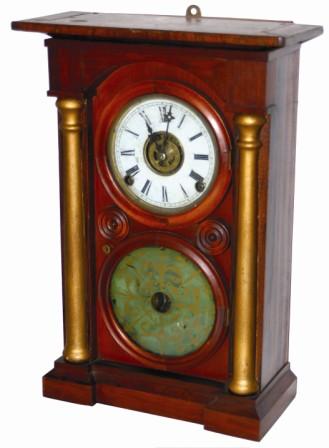 E. Ingraham and Co. very rare mantle clock, "Arch Column, No. 1", ca 1860. — Antique Clocks Price Guide