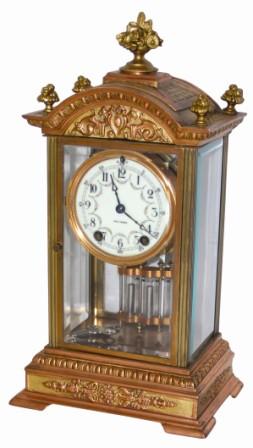 Seth Thomas Clock Co. crystal regulator, "Empire No. 19", ca 1913. — Antique Clocks Price Guide