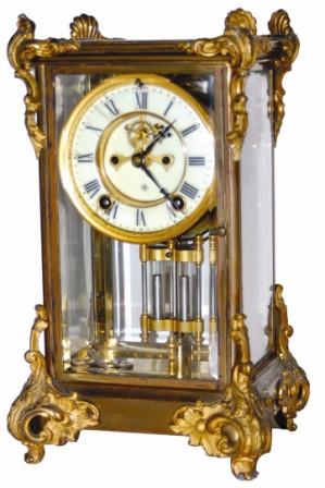 Ansonia Clock Co. crystal regulator, "Baronet", ca 1904. — Antique Clocks Price Guide
