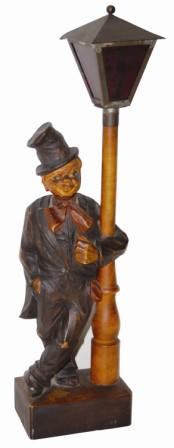 German, clockwork, Whistler. This one is called, "Drunk Hanging onto a Lamp Post", ca 1910. — Antique Clocks Price Guide