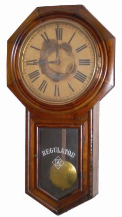 Ansonia Clock Co. hanging clock, "Regulator A", ca 1906. — Antique Clocks Price Guide